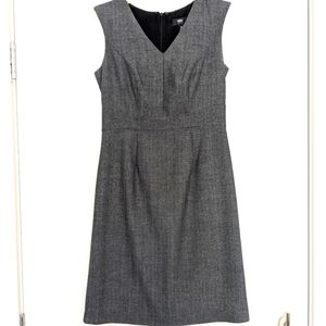 Grey Lined Mossimo Stretch Knee-length Dress, Size 6